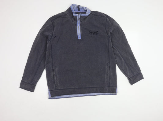 Mens UK Size M Stone Bay Blue Pullover Sweatshirt