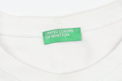 United Colors of Benetton Men's White M Pullover Jumper
