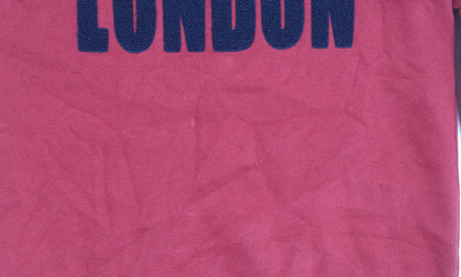 UK Red London Graphic Pullover Jumper, Size S