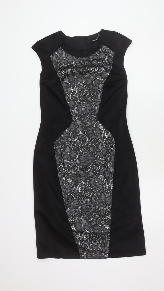 Roman Women's Black Sheath Dress - Size 10