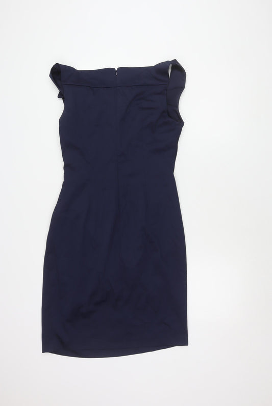 Phase Eight Women's Blue Dress, Size 14, Elegant Fit