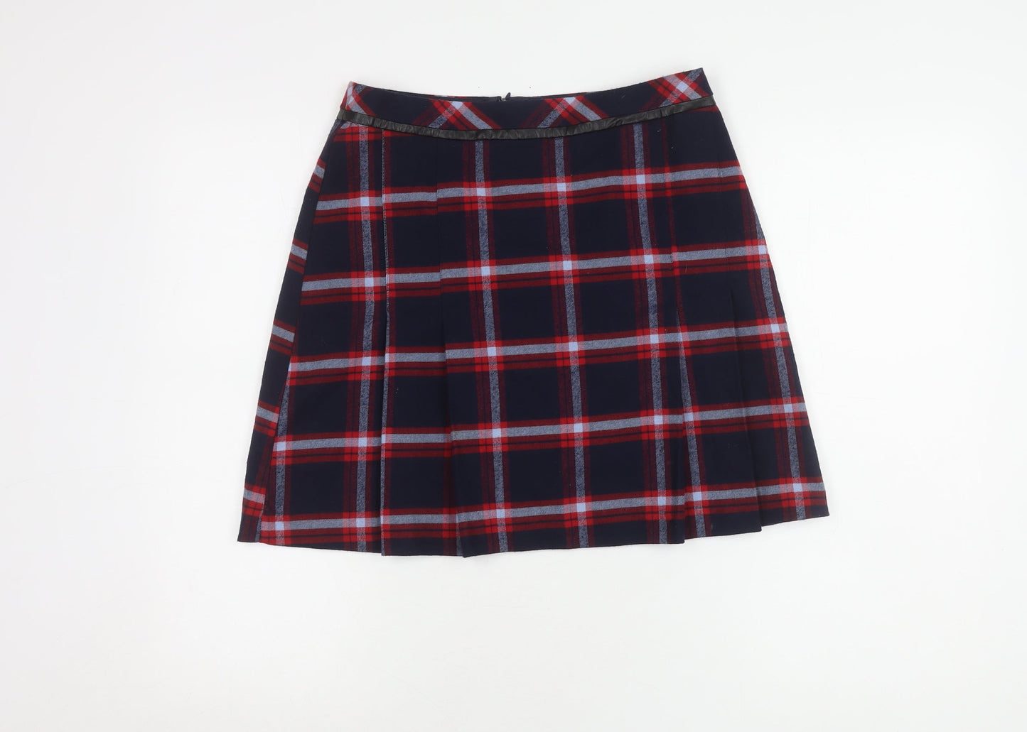 Oasis Women's Multicoloured A-Line Plaid Skirt Size 10