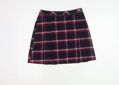 Oasis Women's Multicoloured A-Line Plaid Skirt Size 10