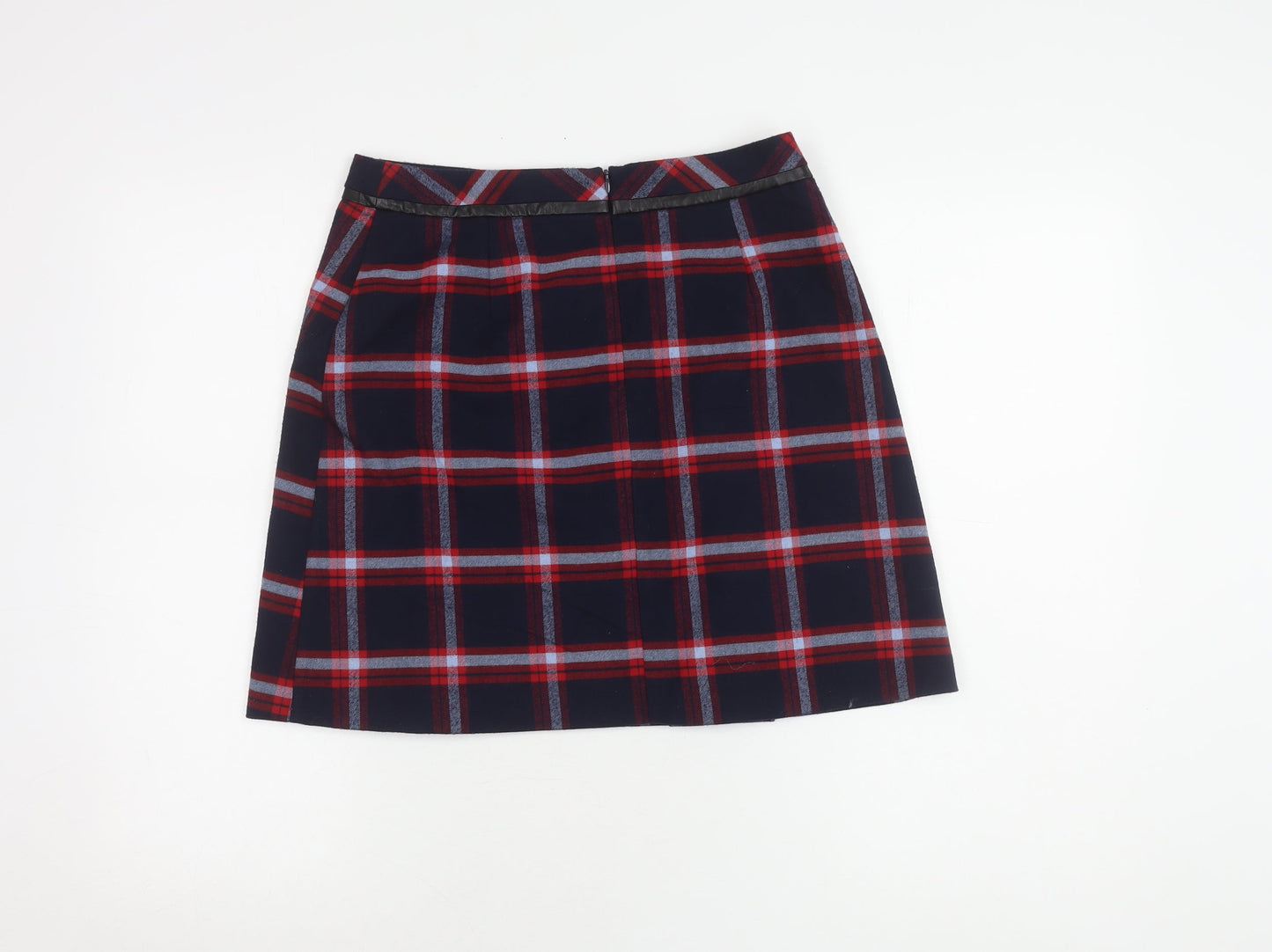 Oasis Women's Multicoloured A-Line Plaid Skirt Size 10