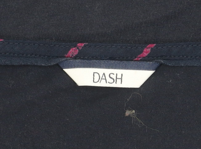 Womens UK Size 12 DASH Blue Basic T-Shirt