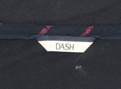 Womens UK Size 12 DASH Blue Basic T-Shirt