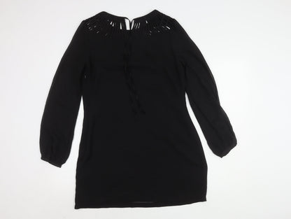 Ted Baker Women's Black Shift Dress M Long Sleeve