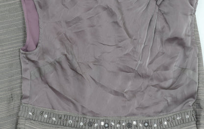 CC Women's Grey Sleeveless Dress Size 12