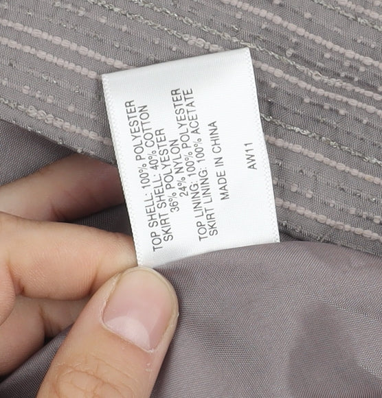 CC Women's Grey Sleeveless Dress Size 12