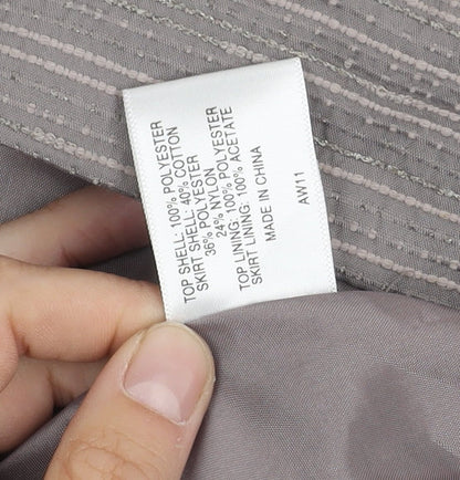 CC Women's Grey Sleeveless Dress Size 12