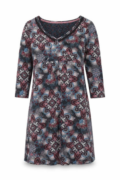 Mantaray Womens Multicoloured 3/4 Sleeve Dress Size 12