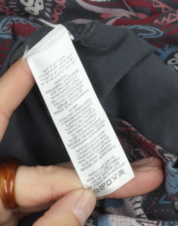 Mantaray Womens Multicoloured 3/4 Sleeve Dress Size 12