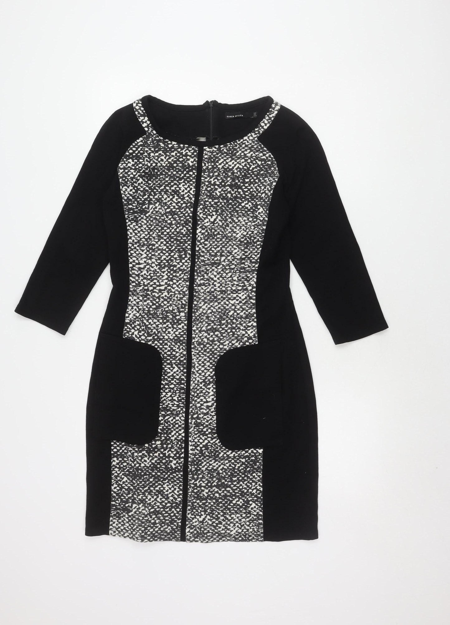 Karen Millen Women's Multicoloured Geometric Sheath Dress