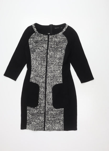 Karen Millen Women's Multicoloured Geometric Sheath Dress