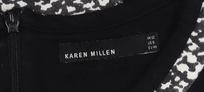 Karen Millen Women's Multicoloured Geometric Sheath Dress