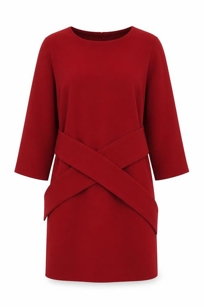 Warehouse Women's Red Shift Dress Size 12