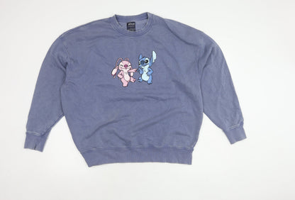 Primark Women's Stitch Blue L Sweatshirt Pullover