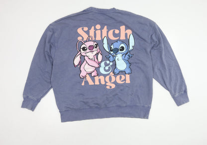 Primark Women's Stitch Blue L Sweatshirt Pullover