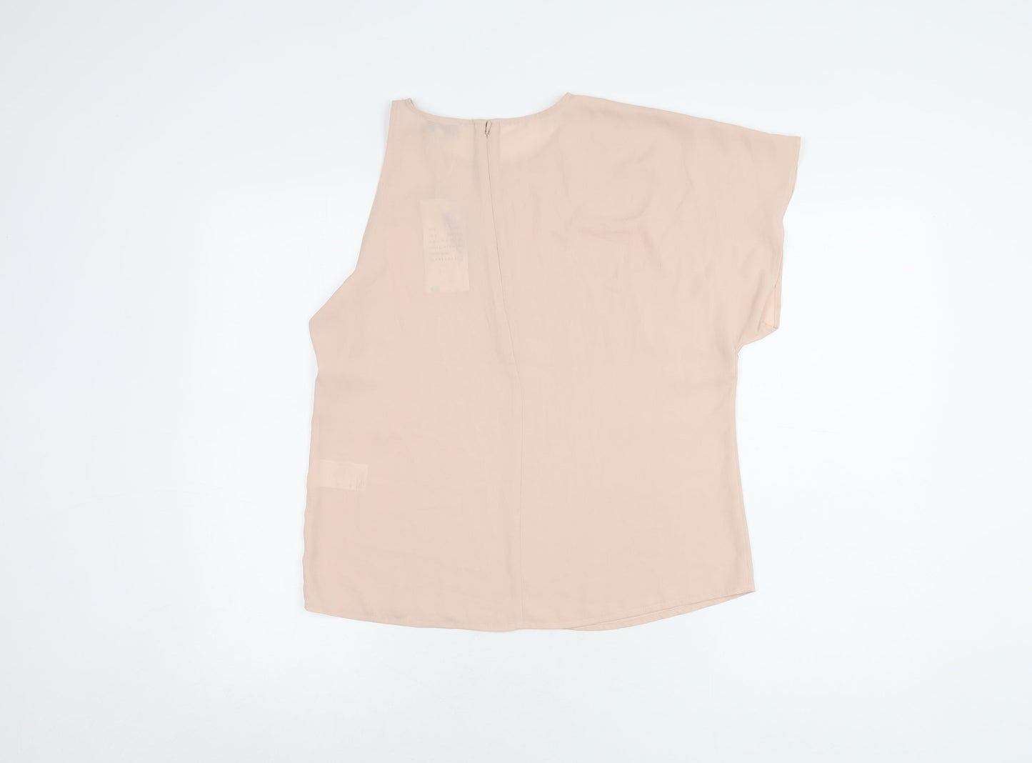 Womens UK Size 10 Warehouse Beige Basic Blouse
