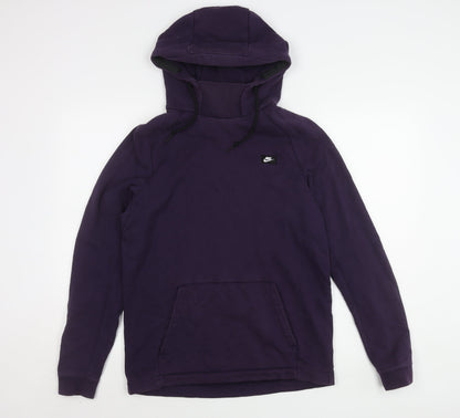 Nike Women's Purple Pullover Hoodie M - Activewear Essential