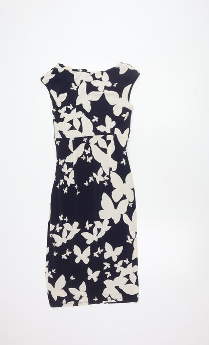 Phase Eight Women's Butterflies Multicoloured Dress Size 8