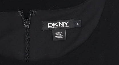DKNY Women's Black Knee Length Formal Sheath Dress