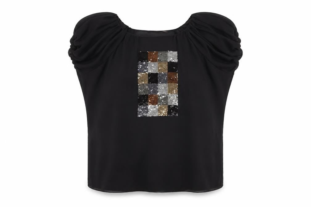 Womens UK Size 10 Ted Baker Black Basic Blouse