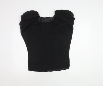 Womens UK Size 10 Ted Baker Black Basic Blouse