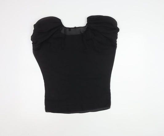 Womens UK Size 10 Ted Baker Black Basic Blouse