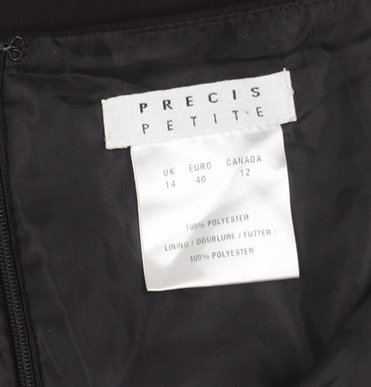 Precis Petite Black Trumpet Skirt - Size 14 Women's