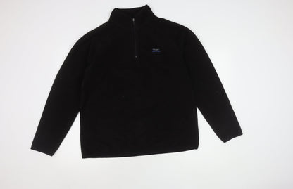 Old Navy Women's Black Pullover 1/4 Zip Sweatshirt Size L