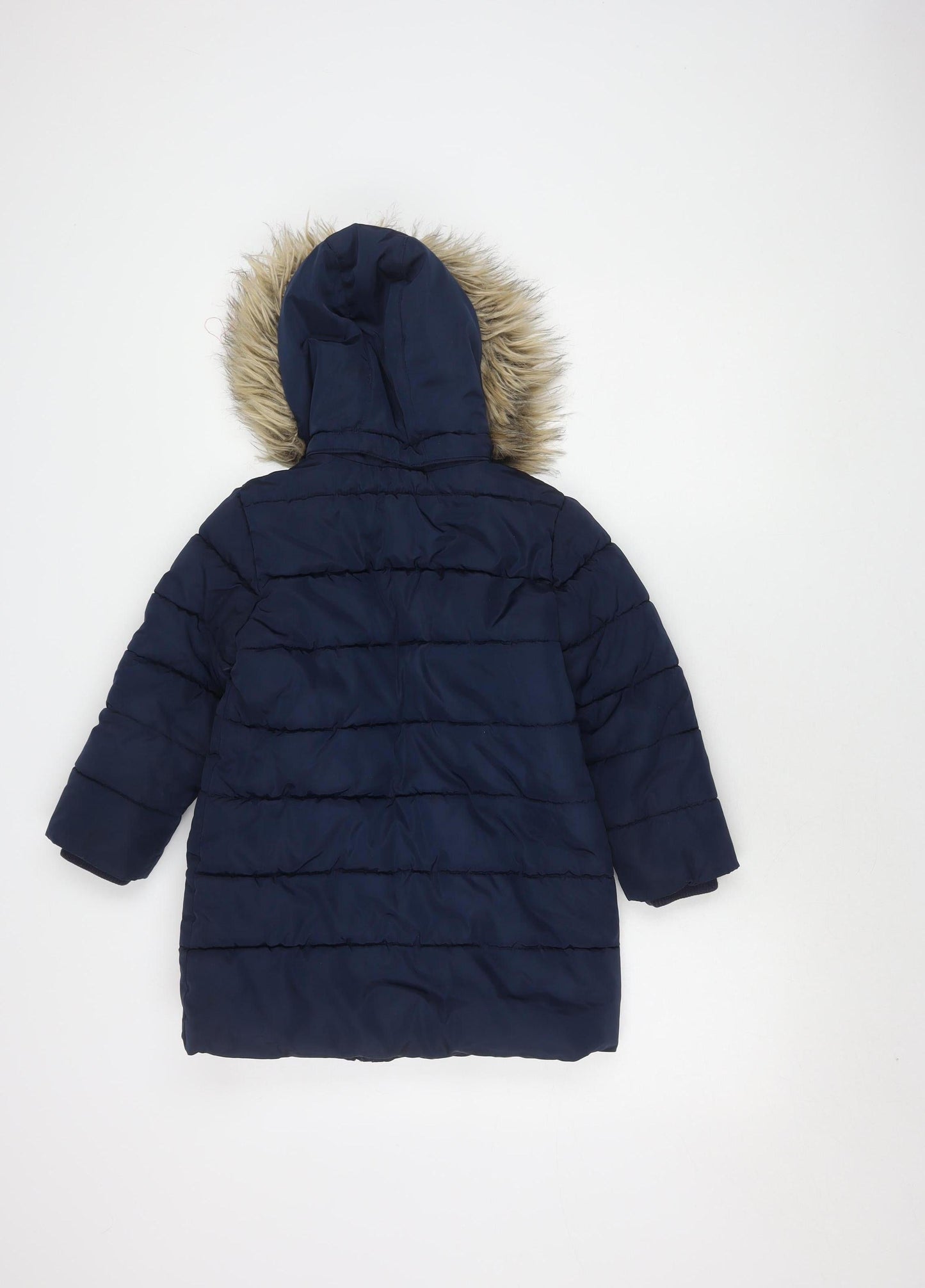 John Lewis Girls Blue Puffer Jacket 6 Years