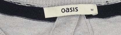 Womens UK Size M Oasis Grey Cardigan Jumper