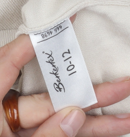 Womens UK Size 10 Berkertex Beige Pullover Jumper