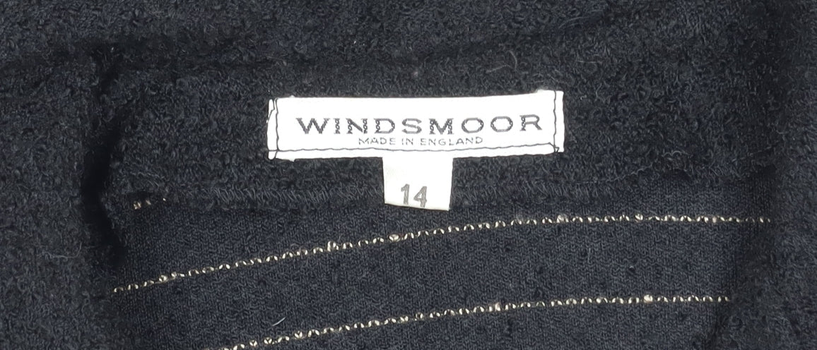 Womens UK Size 14 Windsmoor Black Cardigan Jumper