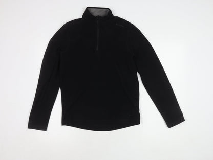 Mens UK Size XS DECATHLON Black Henley Sweatshirt