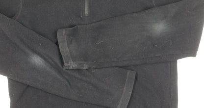 Mens UK Size XS DECATHLON Black Henley Sweatshirt