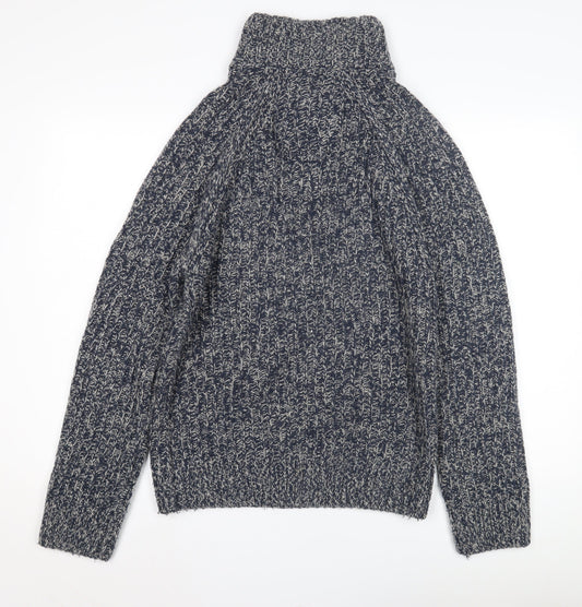 Fat Face Men's Blue Henley Jumper Size S