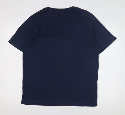 Smith & Jones Men's Blue Beach Graphic T-Shirt Size L