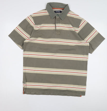MAINE New England Men's Striped Polo Shirt S