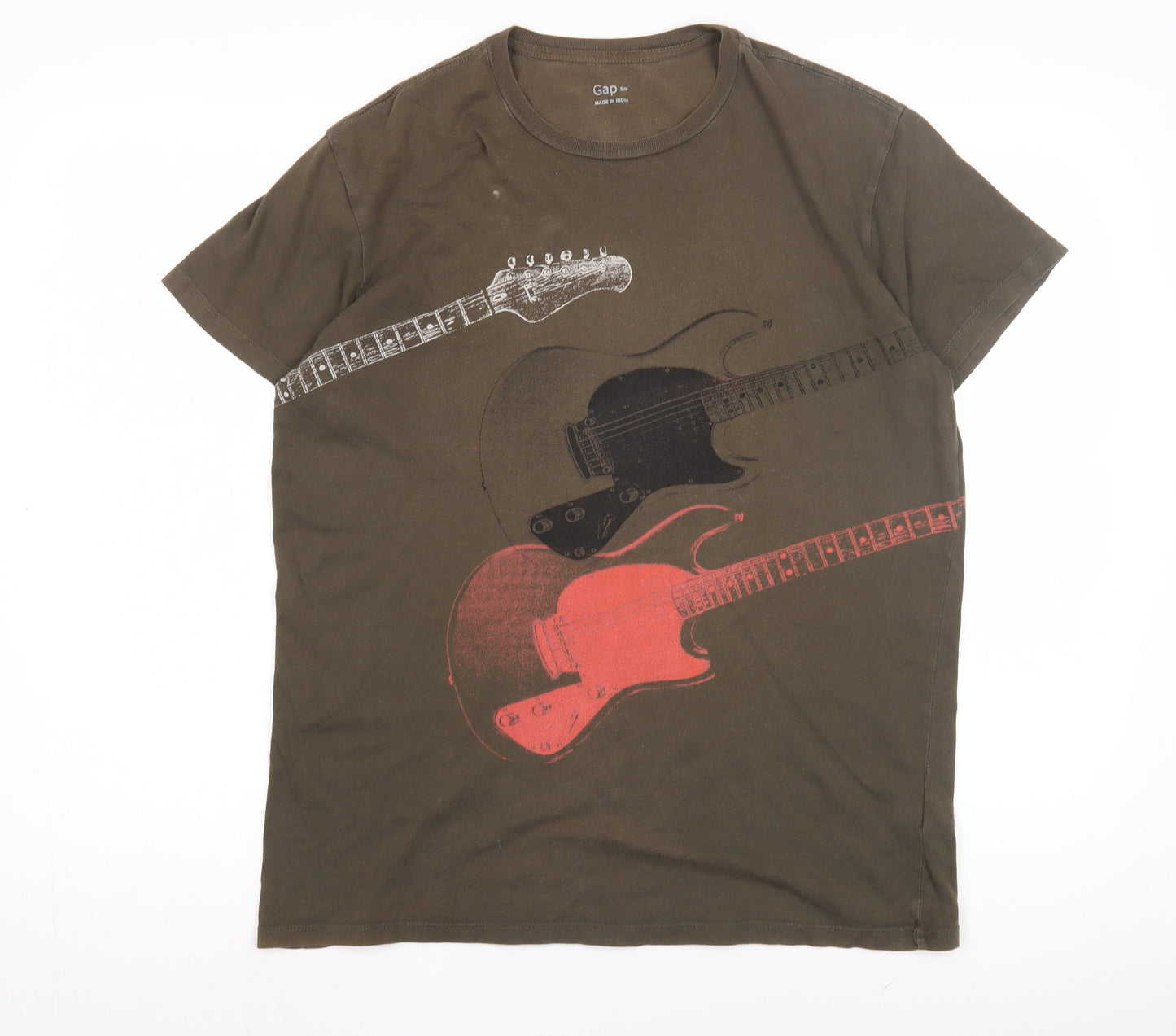 Mens UK Size S Gap Brown  T-Shirt