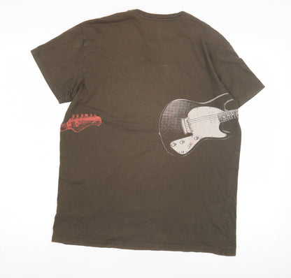 Mens UK Size S Gap Brown  T-Shirt
