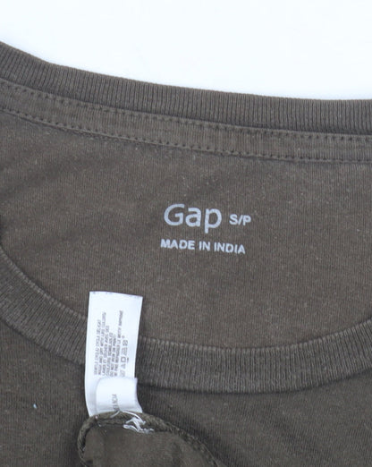 Mens UK Size S Gap Brown  T-Shirt