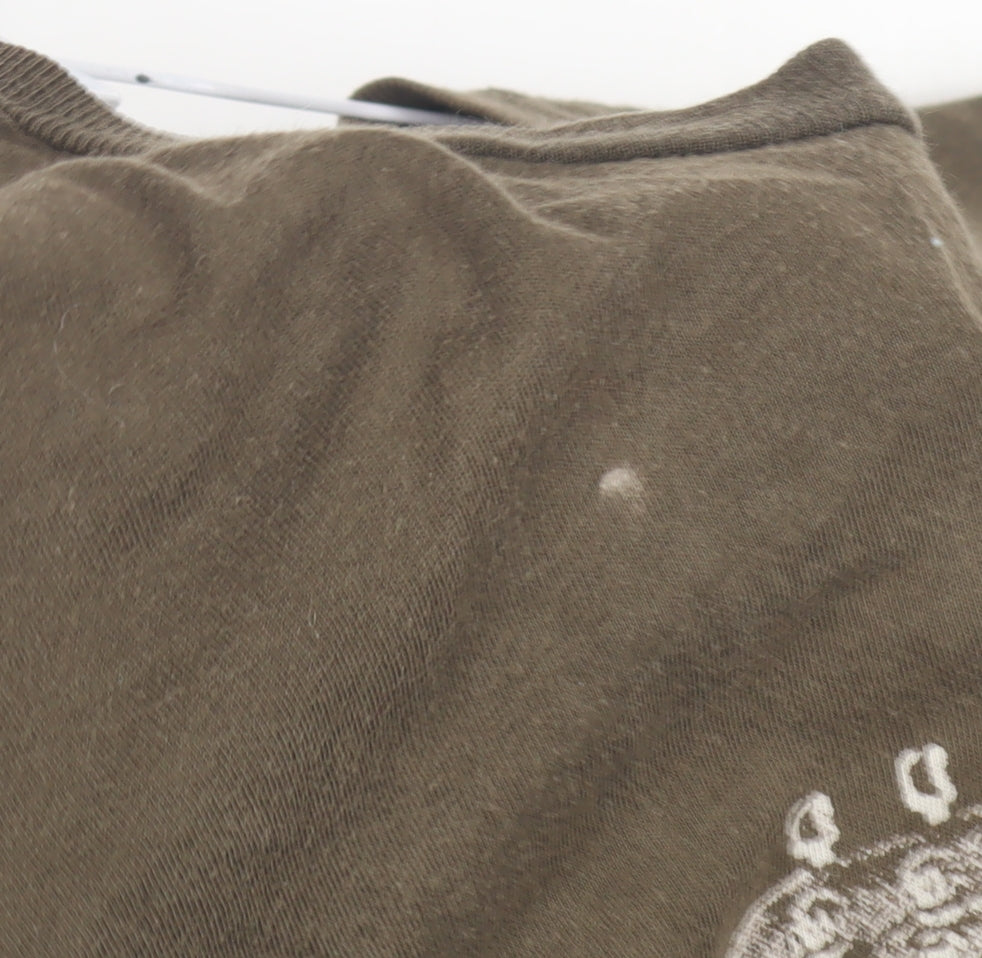 Mens UK Size S Gap Brown  T-Shirt
