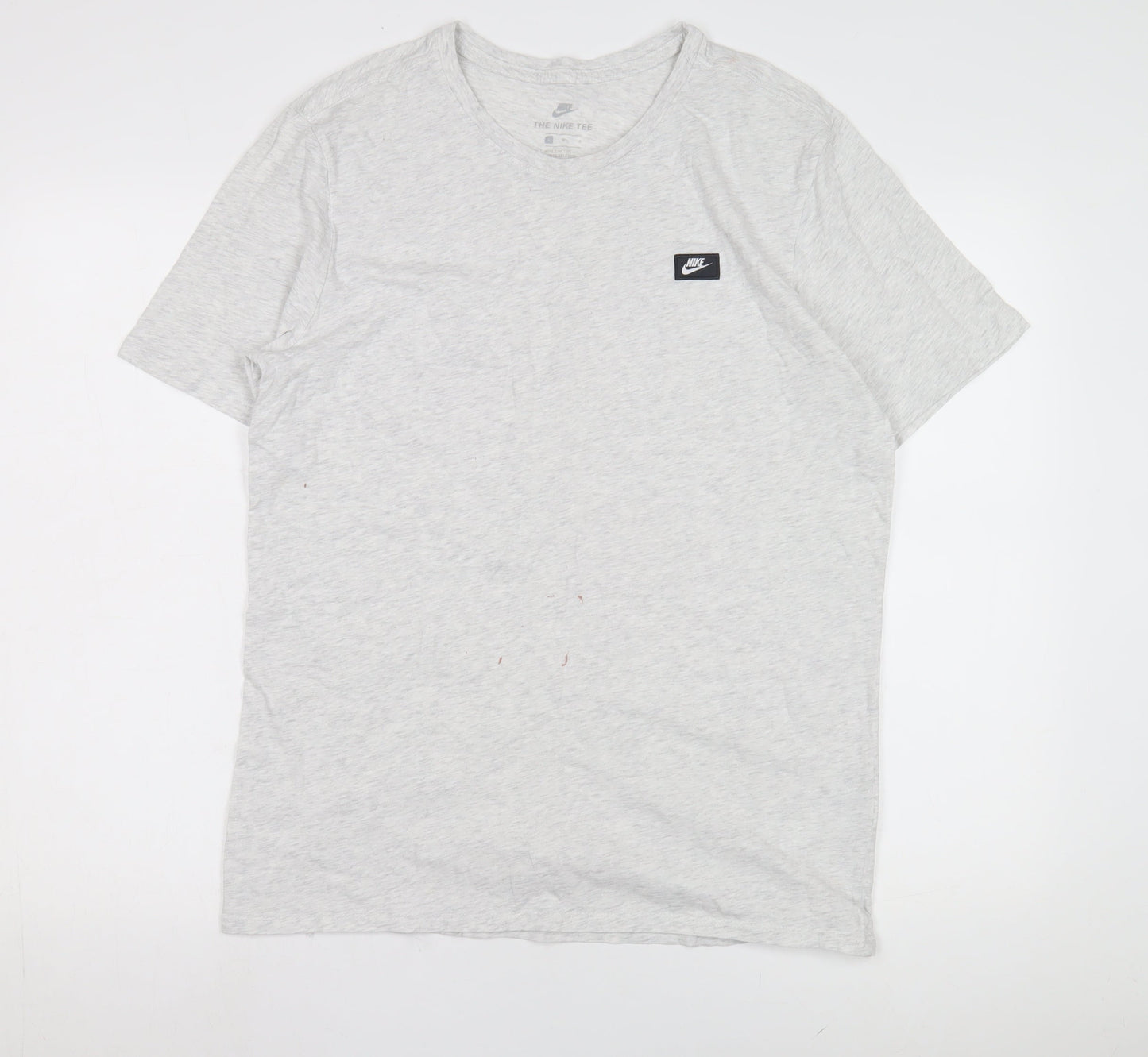 Nike Men's Grey Athletic Short Sleeve T-Shirt L