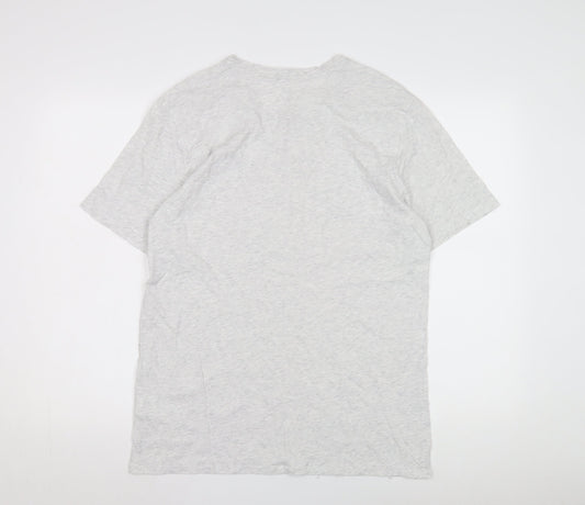 Nike Men's Grey Athletic Short Sleeve T-Shirt L