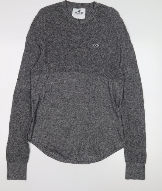 Womens UK Size S Hollister Grey Pullover Jumper