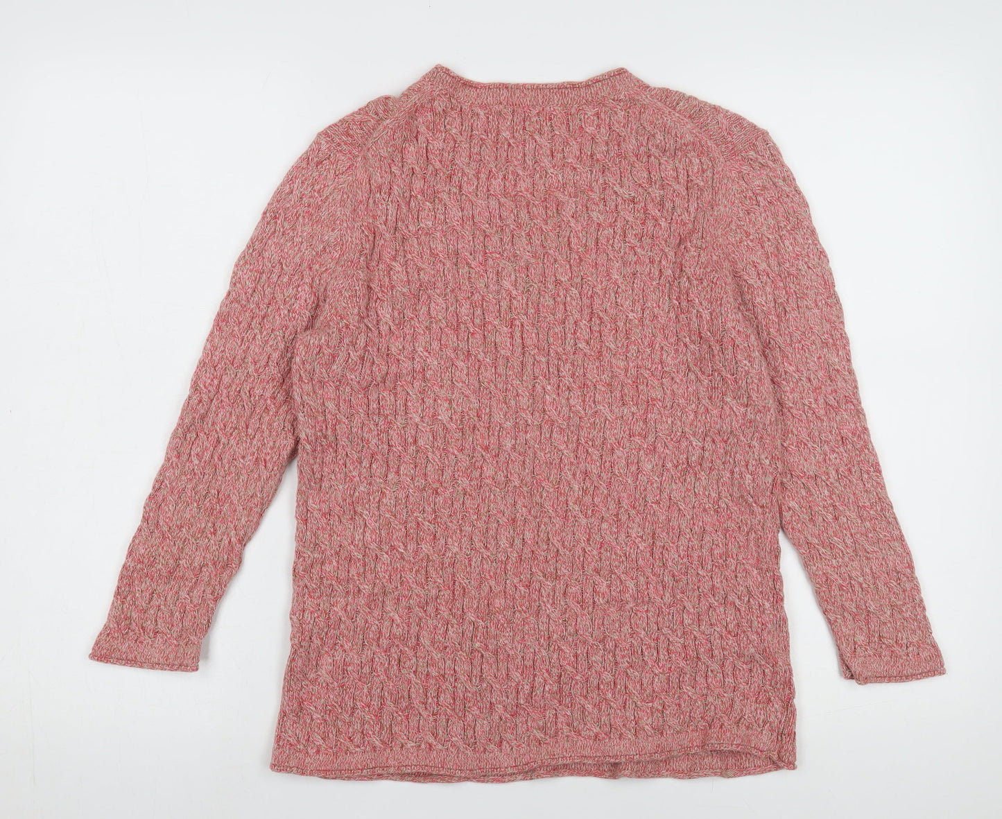 Womens UK Size L Viyella Pink Pullover Jumper