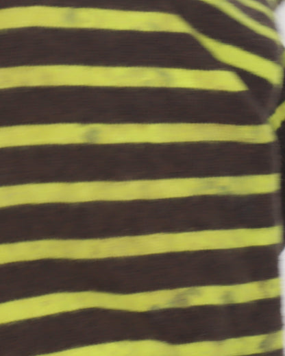 Mini Boden Boys Brown Striped Pullover Jumper, Size 2