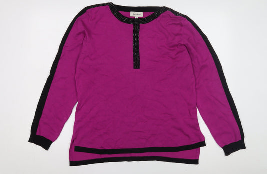 Bassini Women's Purple XL Pullover Jumper